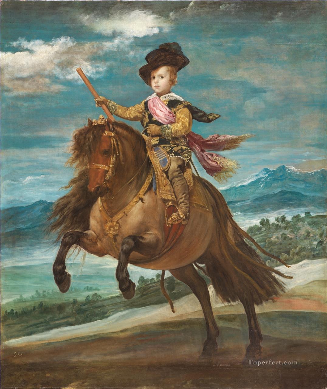Prince Baltasar Carlos on Horseback portrait Diego Velazquez Oil Paintings